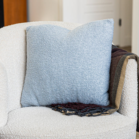 Sky Teddy Boucle Throw Pillow Covers, size 20x20", 2-Pack