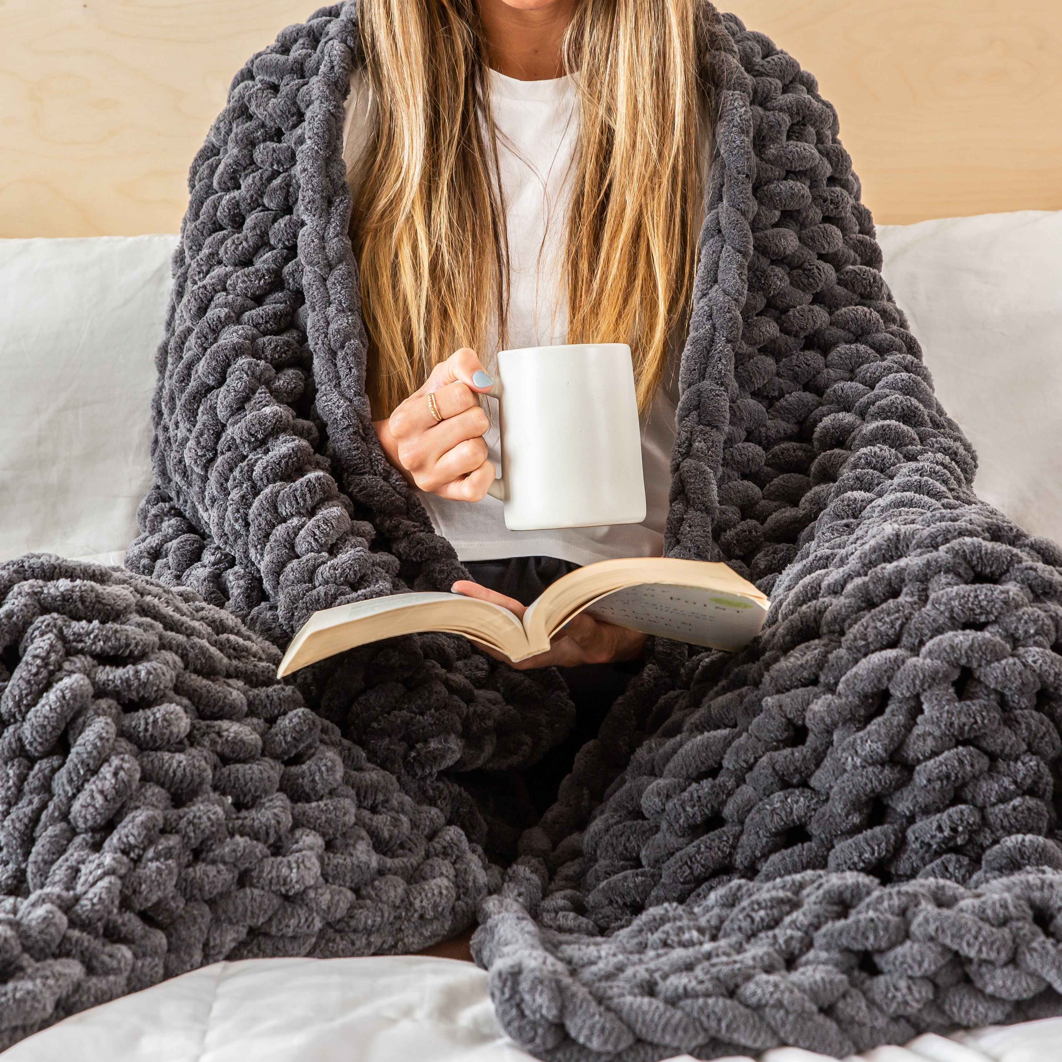 King size discount cable knit blanket